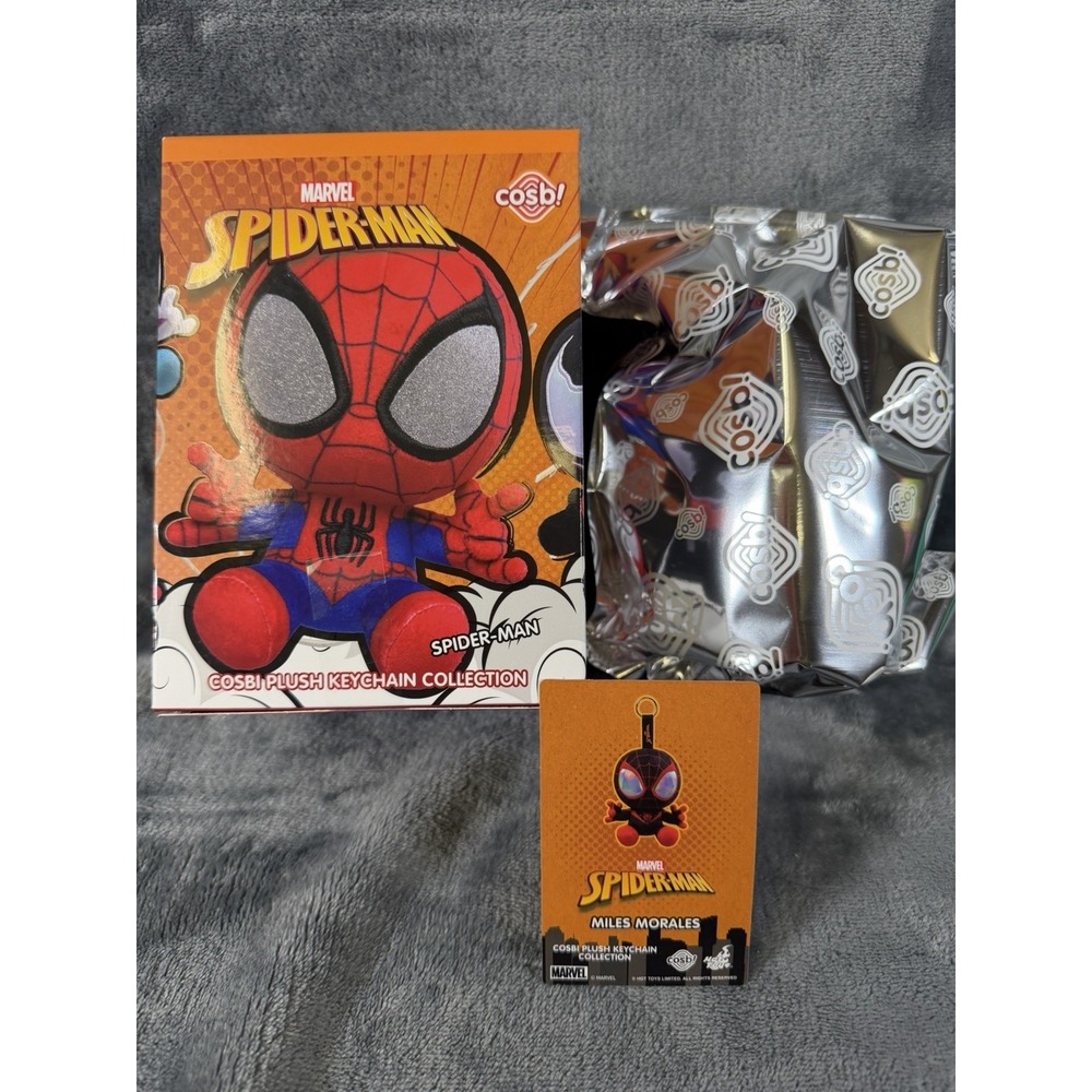 HOT TOYS x Moive Spider-Man COSBI Series Plush Blind Box MILES MORALES VERIFIED